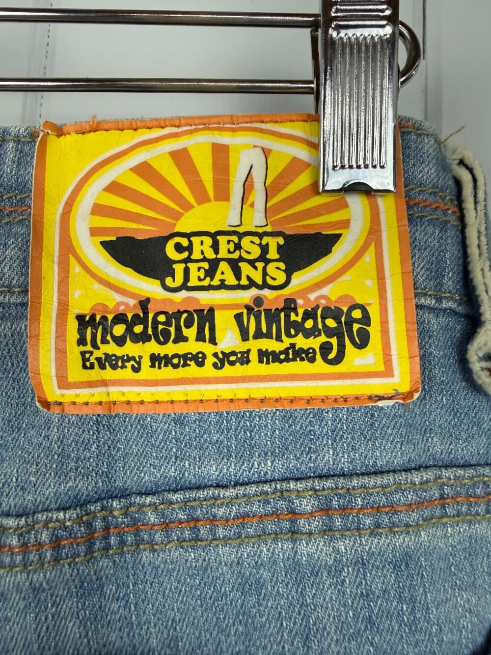 CREST JEANS MODERN VINTAGE BOHO JEANS SZ. 3/4